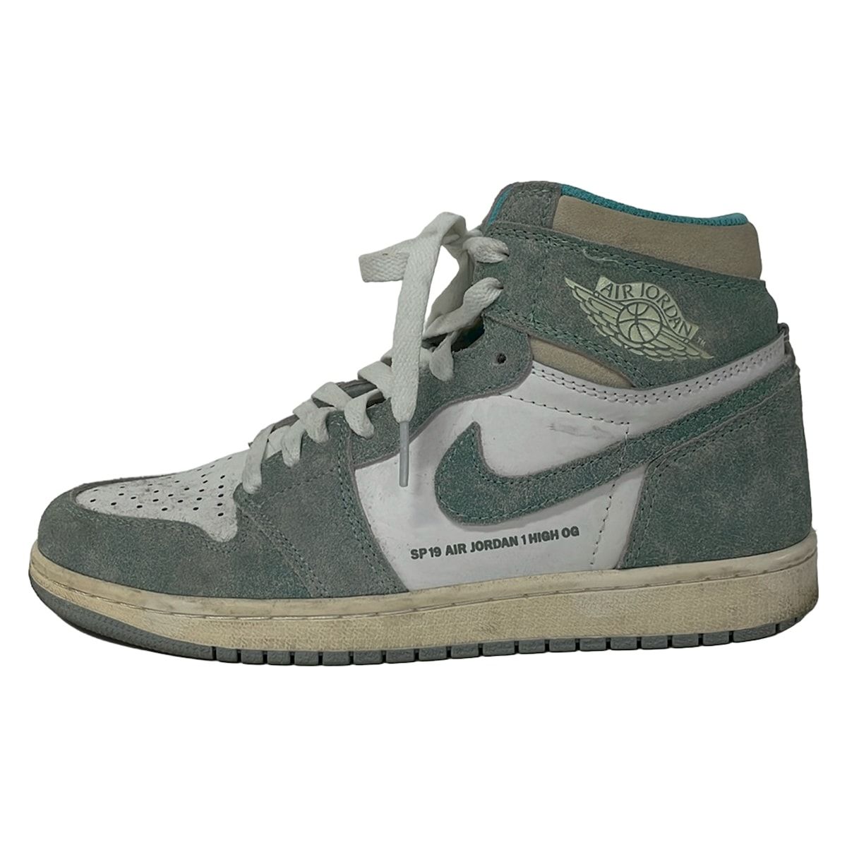 NIKE(ナイキ) スニーカー 26 メンズ エアジョーダン 1 レトロ ハイ OG 555088-311 白×ライトグリーン