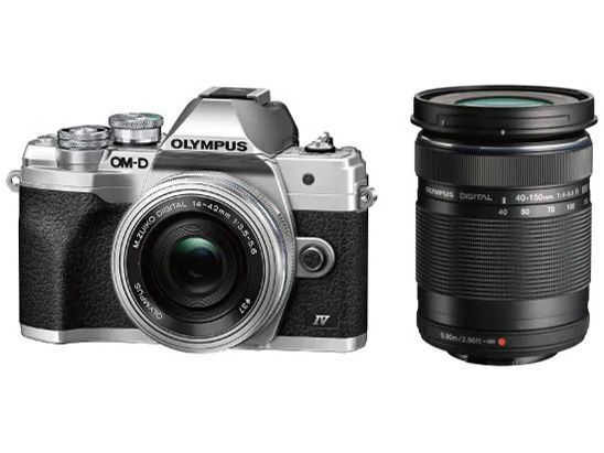 オリンパス　OM-D E-M10 Mark IV EZダブルズームキット [シルバー]　動作確認済み　マイクロフォーサーズマウント　展示品