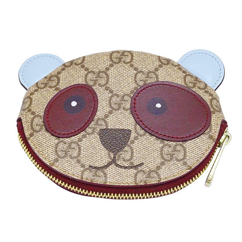 グッチ GUCCI GGスプリーム パンダシェイプ コインケース 財布 小銭入れ アニマル レディース メンズ