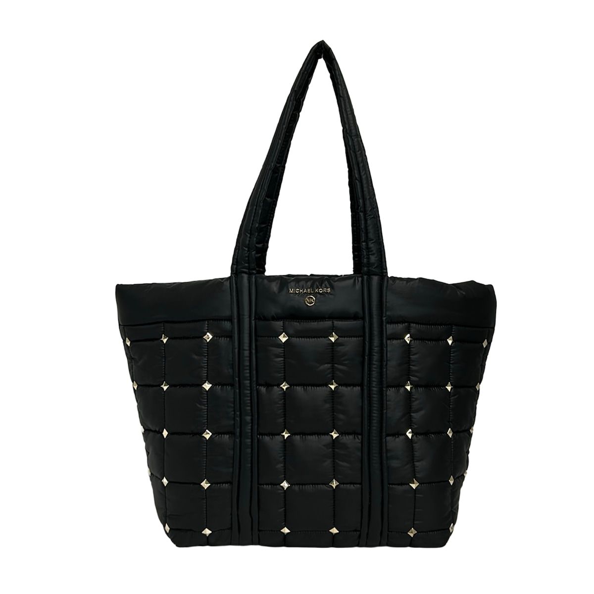 MICHAEL KORS(マイケルコース) トートバッグ - 黒 スタッズ/キルティング
