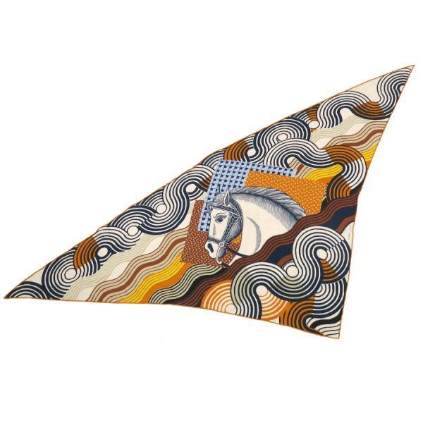 エルメス トライアングルジェアン･カシミヤシルク 【Bランク】【中古】