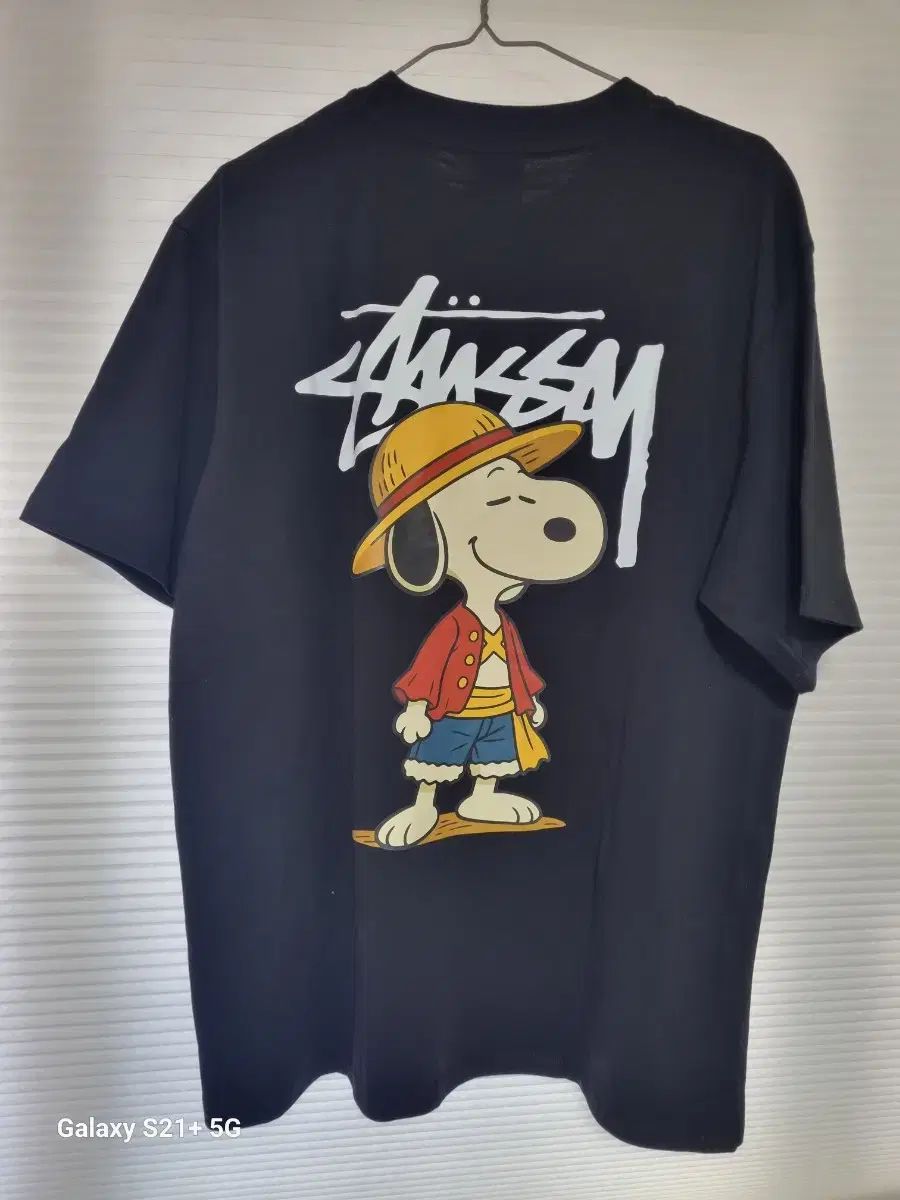 STUSSY SNOOPY コラボ 半袖 シャツ XL 黒