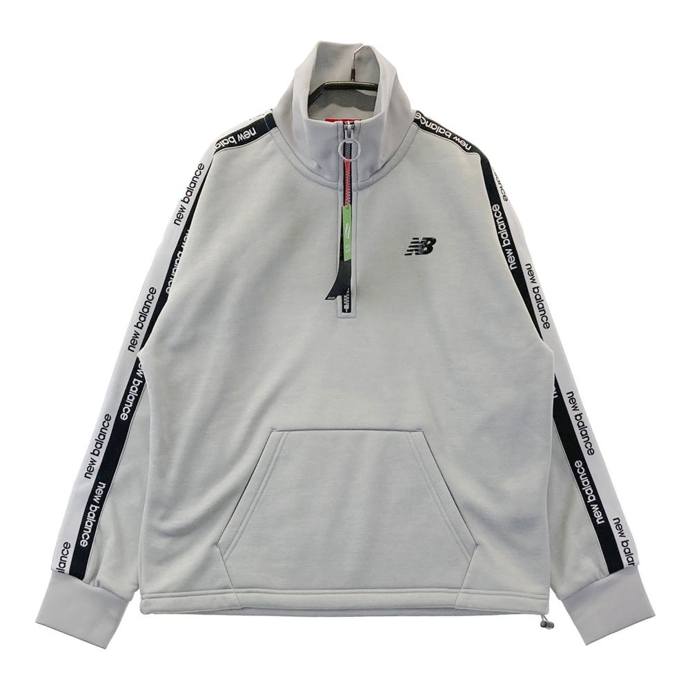 サイズ：1 NEW BALANCE GOLF ニューバランス ;2024年モデル ハーフジップ 裏ボア ロゴプルオーバー グレー系 [240101682012] ゴルフウェア レディース ストスト