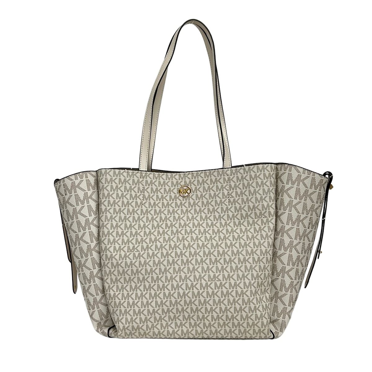 MICHAEL KORS(マイケルコース) トートバッグ - アイボリー×ダークブラウン レザー 7,000円