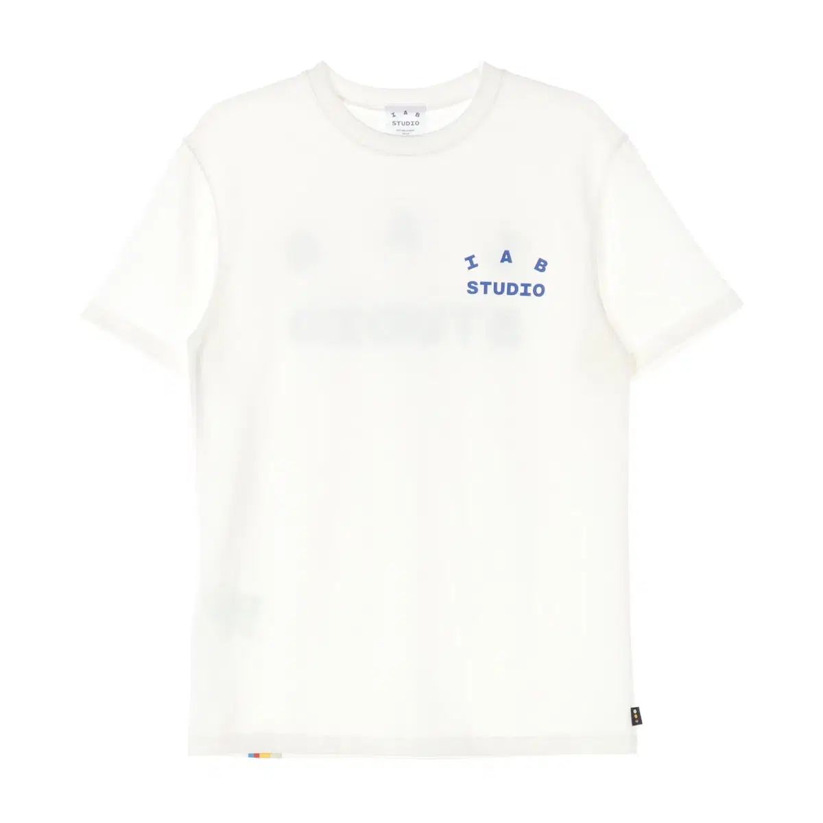 IAB Studio アイエプスタジオ ロゴ プリント レギュラーフィット コットン 半袖 Tシャツ