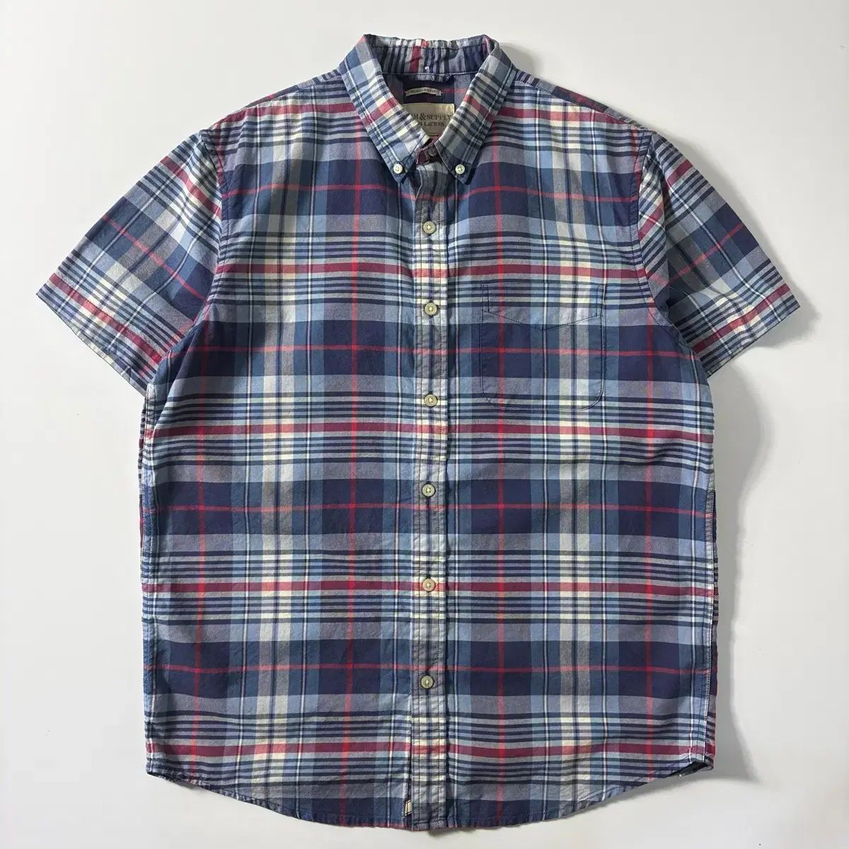 POLO デニムアンドサプライ コットン CHECK 半袖 シャツ