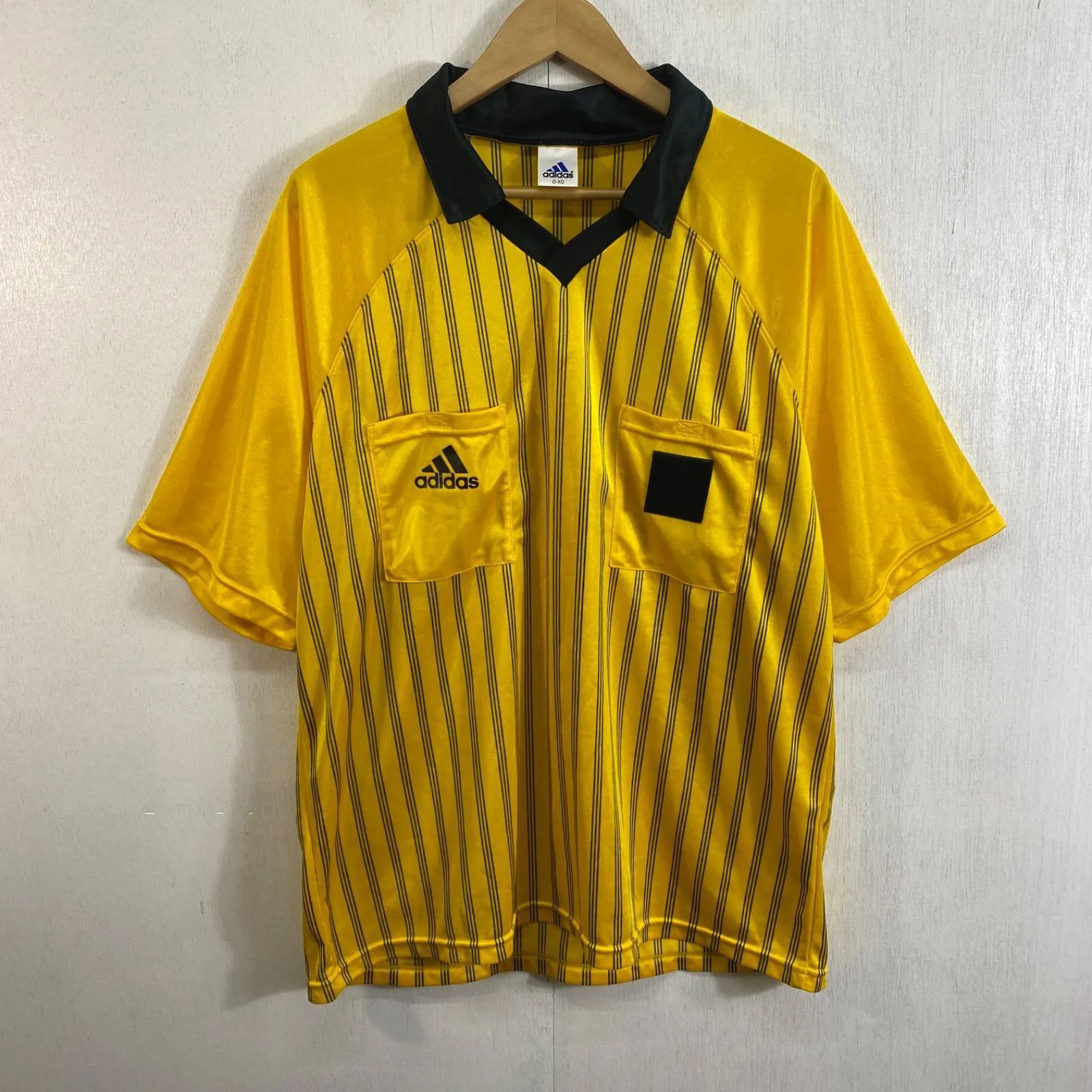 アディダス 90s ビンテージ サッカー レフェリー ゲームシャツ デサント 90s adidas アディダス レフェリーシャツ 審判 ゲームシャツ デサント