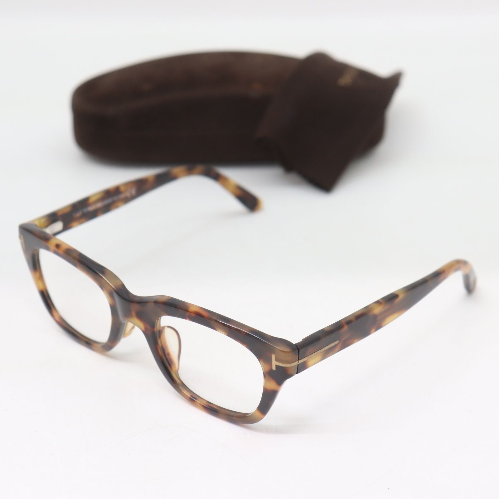 ITSP2EKRU4HW TOM FORD トムフォード ウェリントン TF5178 055 べっ甲 ブラウン系 50□21-145 伊達眼鏡 アイウェア メガネ
