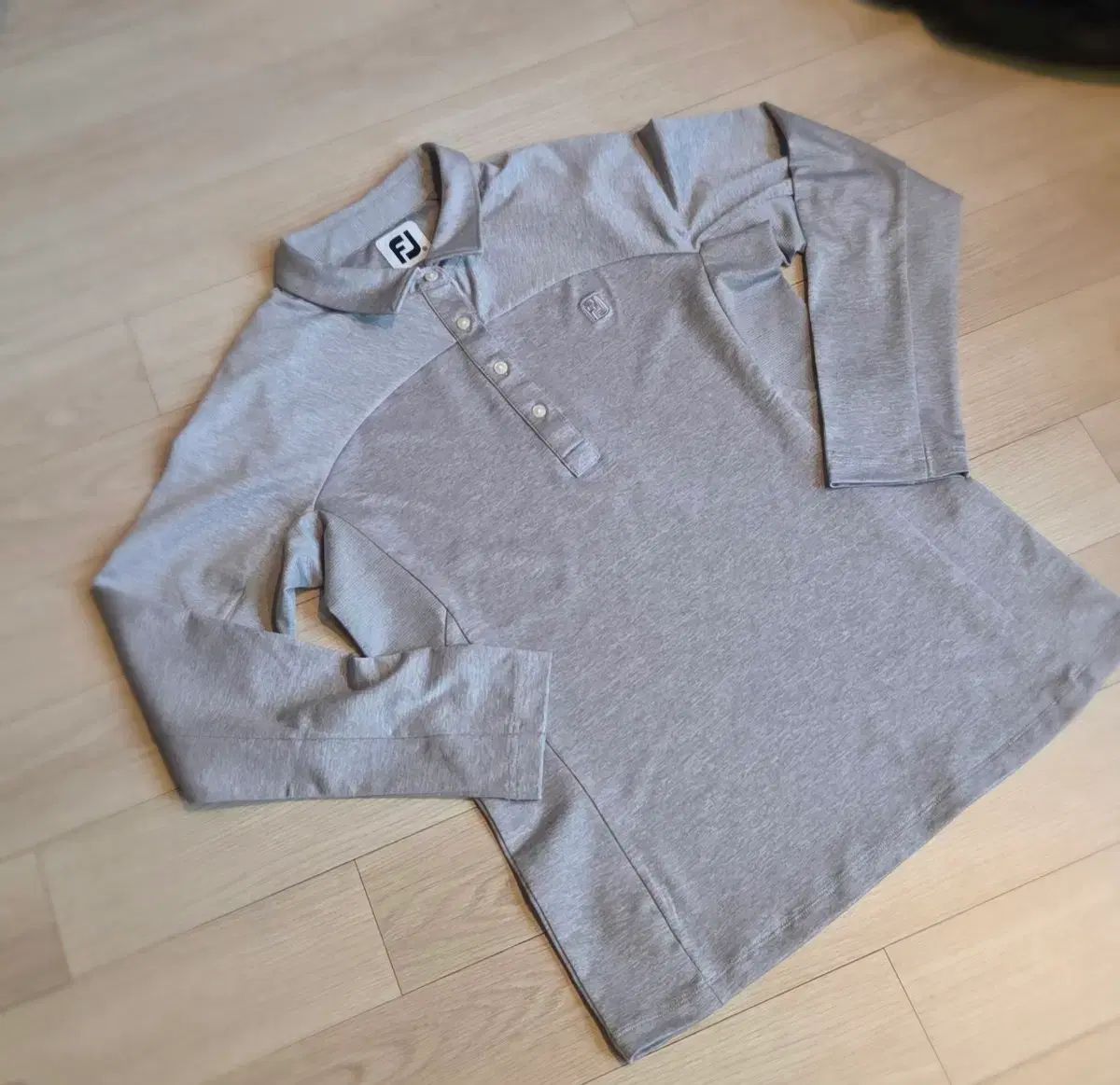 FootJoy フットジョイ FJ ゴルフウェア 長袖 Tシャツ グレー M