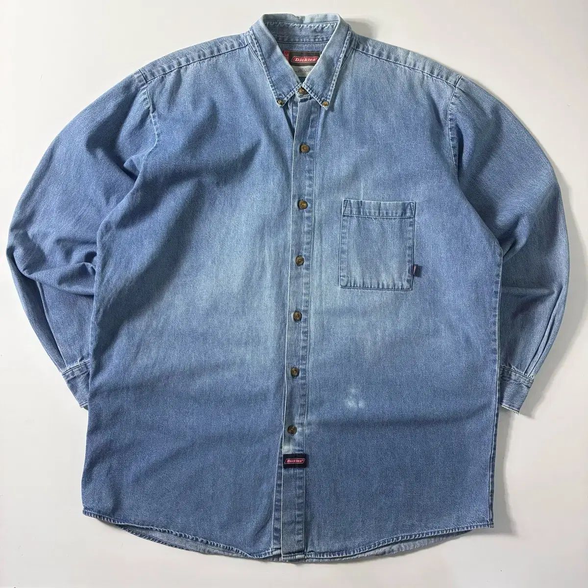 DICKIES ディッキーズ オーバーサイズ ウォッシュ デニムシャツ