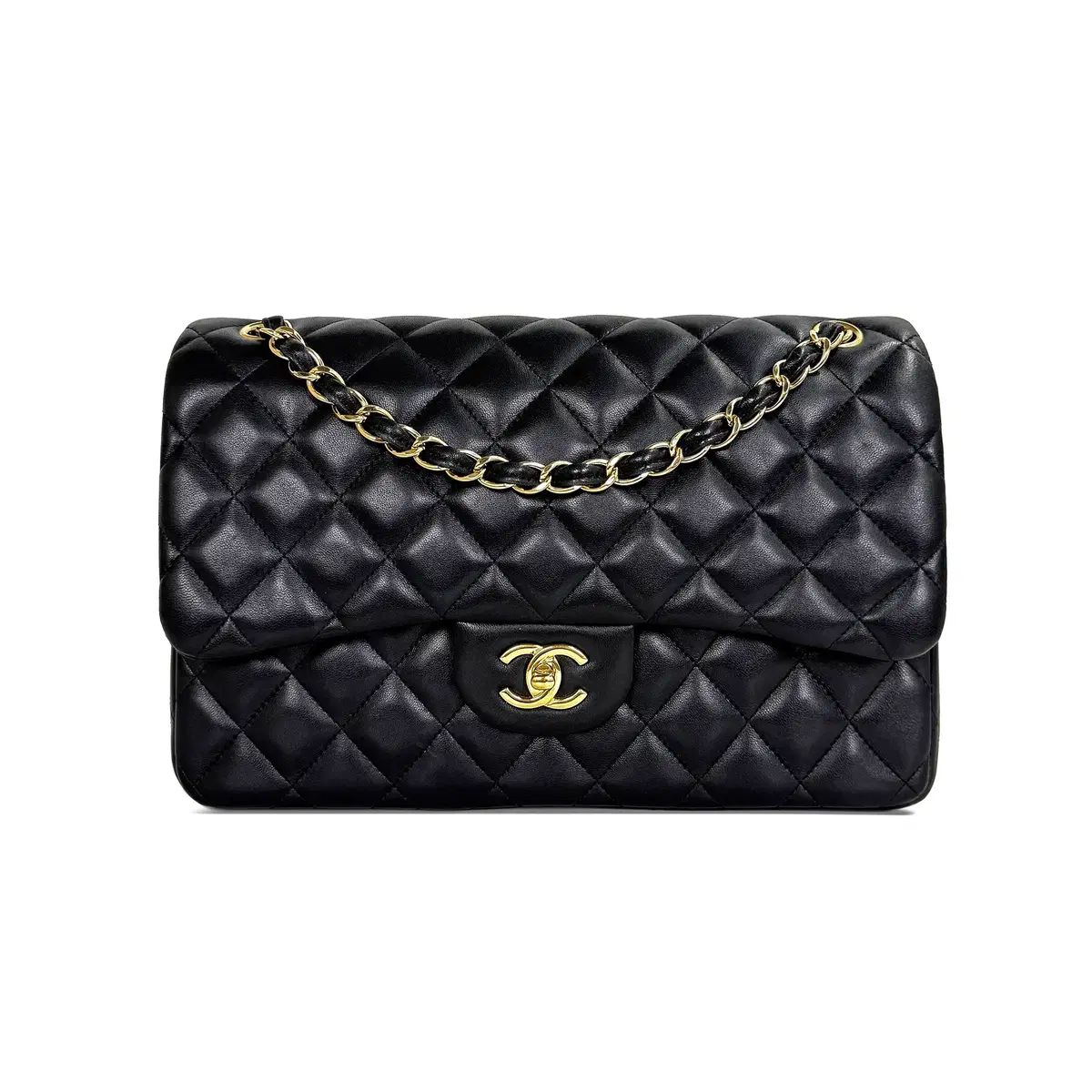 CHANEL Classic ジャンボ ブラック 27番台 ラムスキン PWZAY044