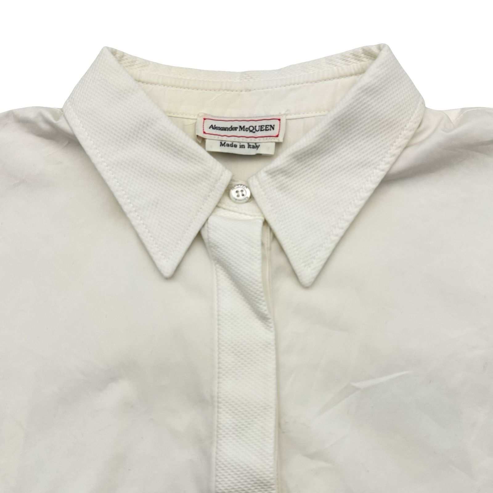 アレキサンダーマックイーン Alexander McQUEEN クロップドシャツ 
