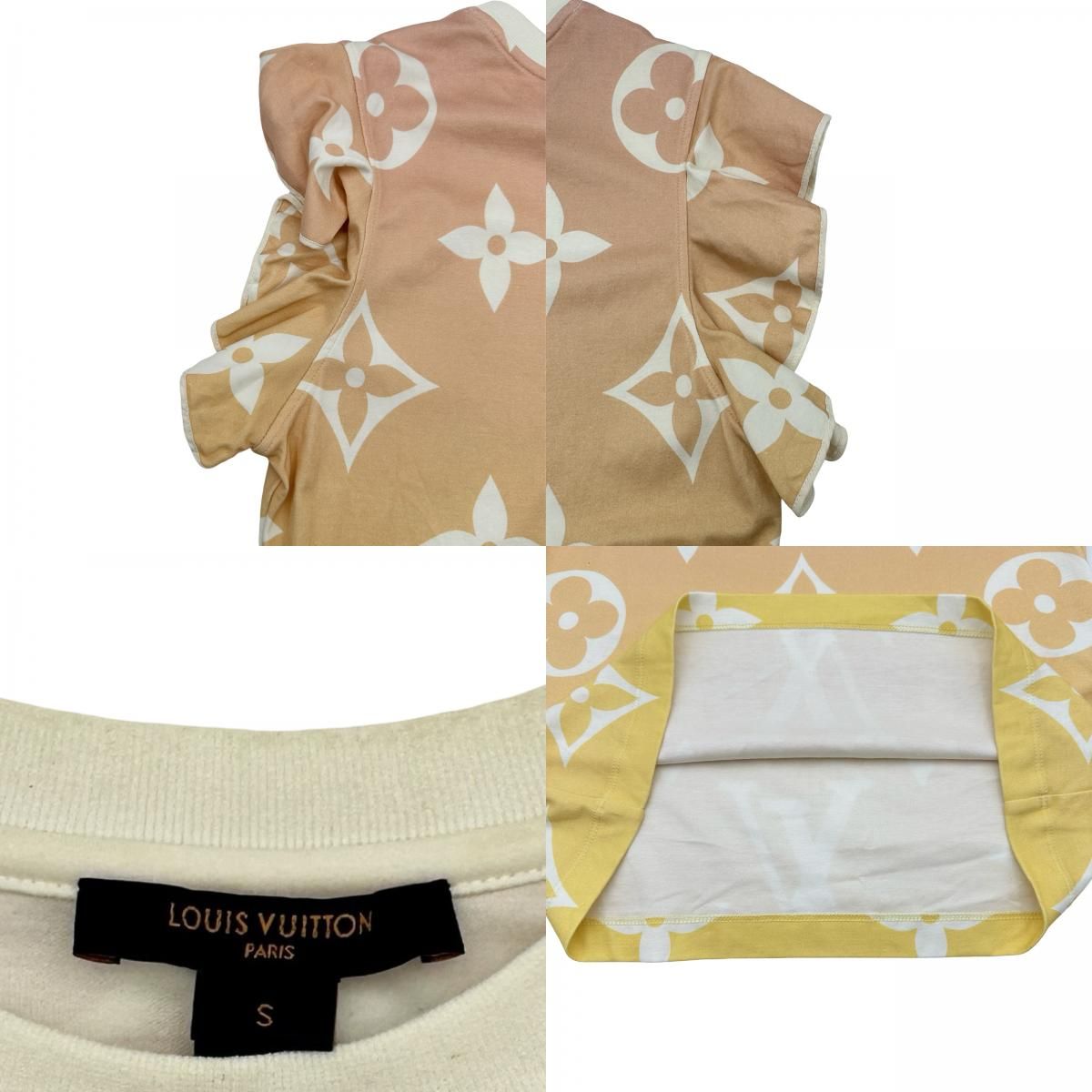 ルイ・ヴィトン LOUIS VUITTON ジャイアントモノグラム総柄フリルT
