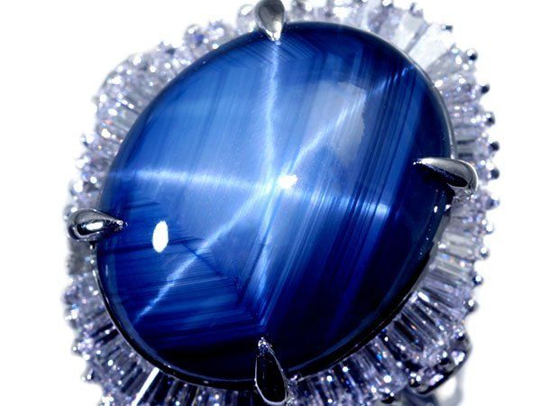 【ジュエリー極】超大粒極上天然ブルースターサファイア13.00ct＆極上ダイヤ1.24ct 超高級Pt900リング ソ付 h8511irz【送料無料】 137,500円