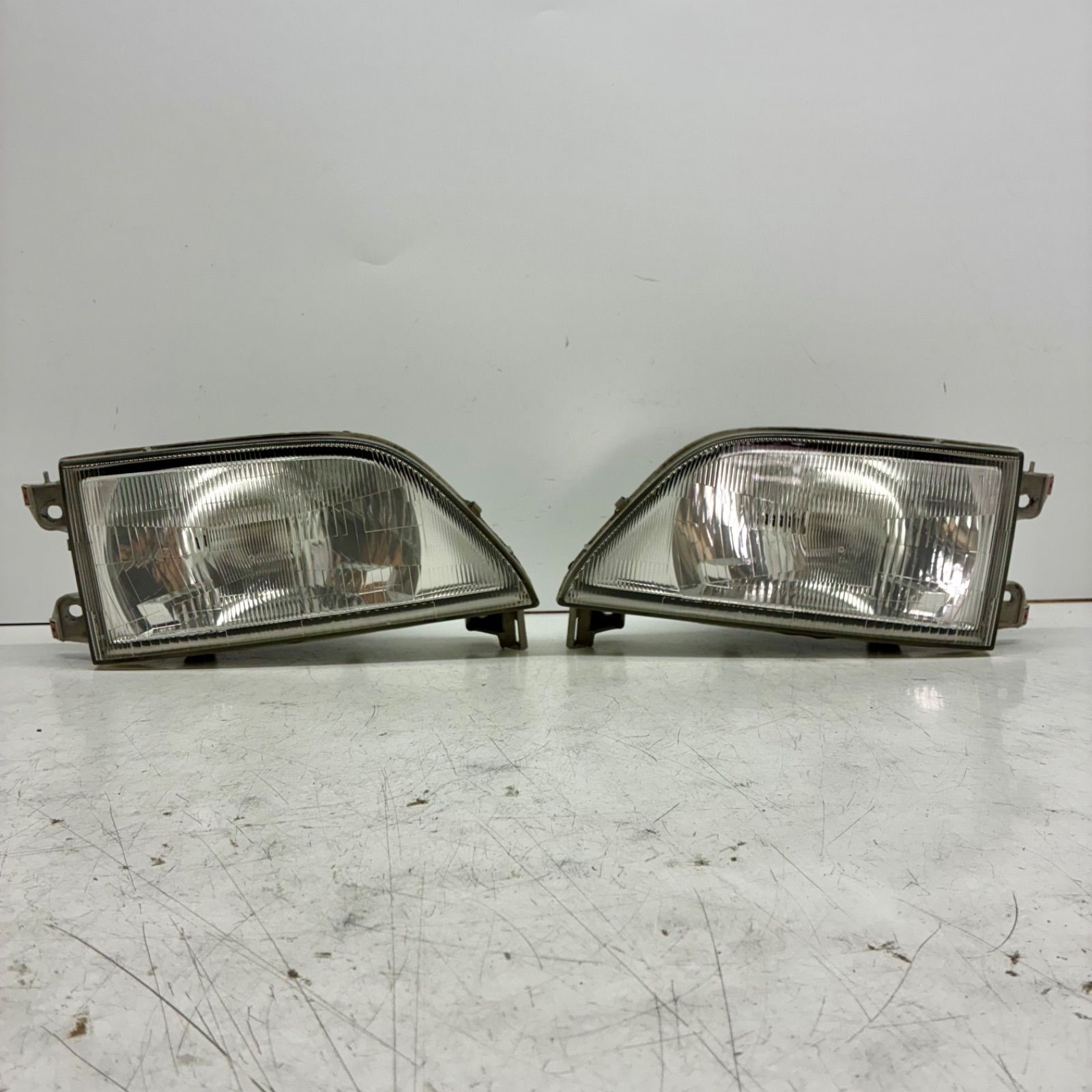 美品【コーティング済】ホンダ HA3 HA4 HH3 HH4 アクティ トラック ヘッドライト ランプ レンズ 左右セット LR koito 100-22239 P80591