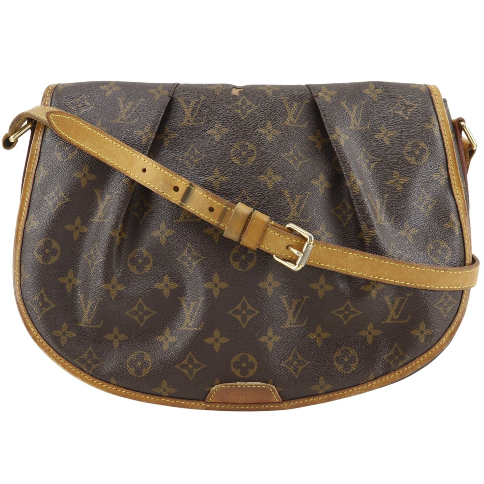 【LOUIS VUITTON】ルイ・ヴィトン メニルモンタンMM M40473 モノグラムキャンバス 茶 MI2191 ユニセックス ショルダーバッグ