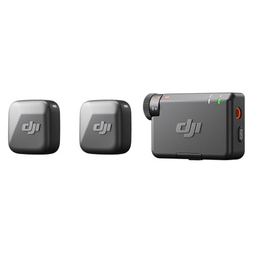 DJI Mic Mini (2 TX + 1 RX)、ディテールリッチ音声、カメラ/Android用ワイヤレスマイク、2人用Vlog、チーム制作 国内発送 4463123f