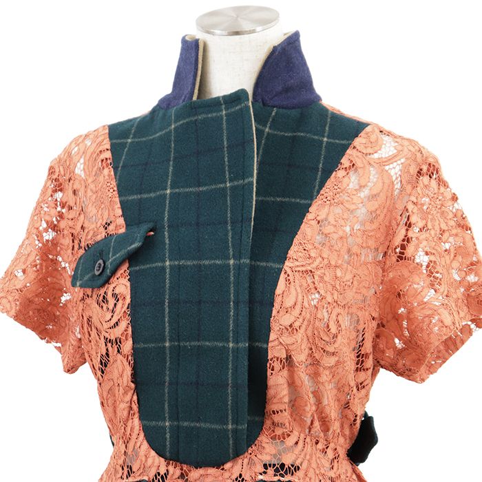 SALE【極美品】Sacai サカイ ショートスリーブドレス サイズ 1