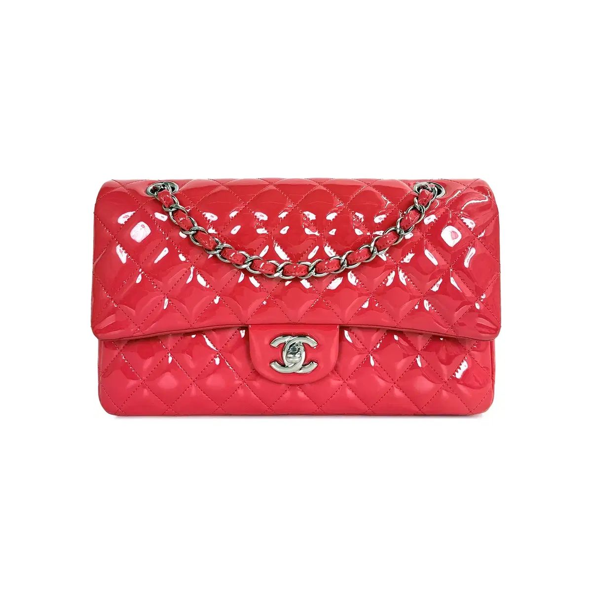 ミディアム CHANEL シャネル ペイデント Classic レッド (21) J8L8V0UV