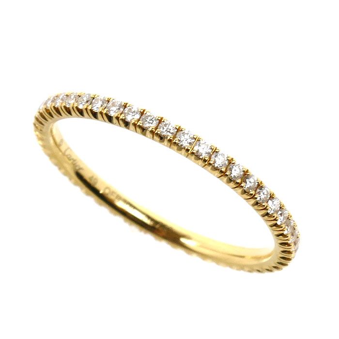 CARTIER カルティエ K18YG イエローゴールド エタンセル ドゥ カルティエ フルエタニティ リング・指輪 B4212049 ダイヤモンド 8.5号 49 1.2g レディース 中古 美品
