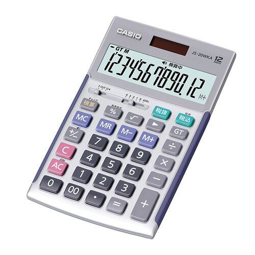 生活家電 電卓JS-20WKA-SR-N【カシオ】
