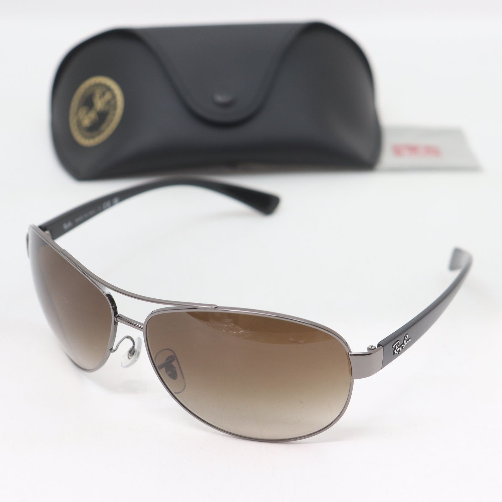 ITYUGMXT59XI 美品 Ray-Ban レイバン サングラス RB3386 004/13 ブラウン 67□13 130 ティアドロップ メンズ レディース