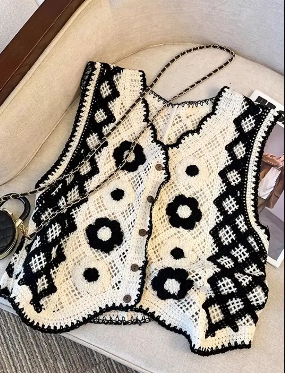 編みベスト 新品