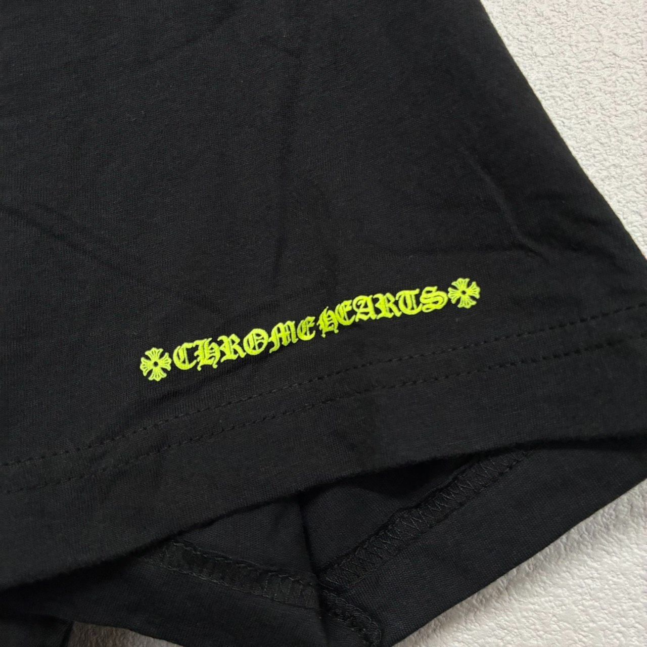 CHROME HEARTS Horse Shoe クロムハーツ ホースシュー 黒 ブラック 黄色 イエロー 半袖 Tシャツ トップス メンズ レディース XLサイズ 新品未使用 2588