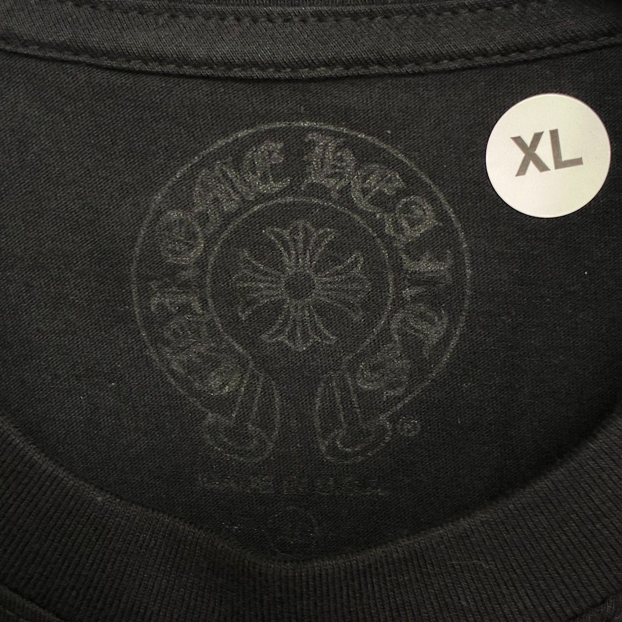 CHROME HEARTS Horse Shoe クロムハーツ ホースシュー 黒 ブラック 黄色 イエロー 半袖 Tシャツ トップス メンズ レディース XLサイズ 新品未使用 2588
