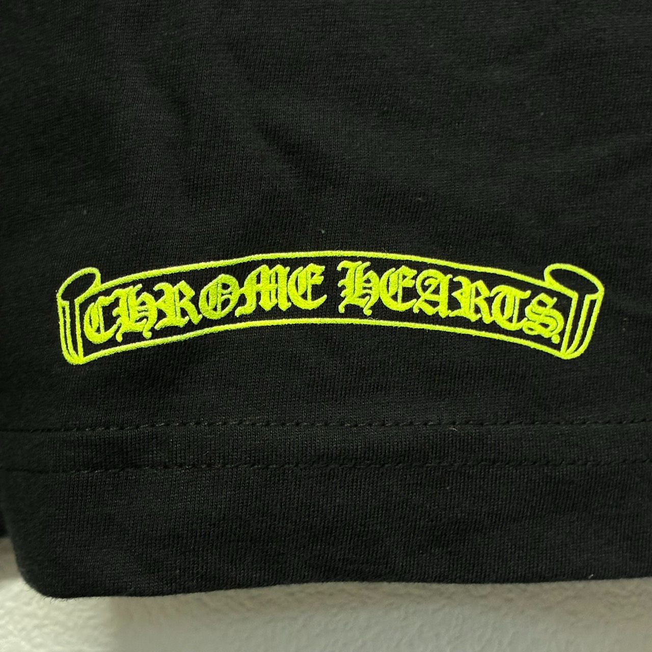 CHROME HEARTS Horse Shoe クロムハーツ ホースシュー 黒 ブラック 黄色 イエロー 半袖 Tシャツ トップス メンズ レディース XLサイズ 新品未使用 2588