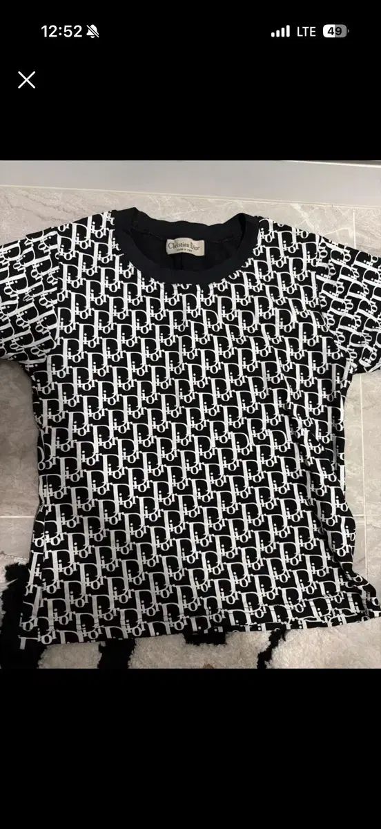 クリスチャン ディオール オブリーク 半袖 Tシャツ ブラック