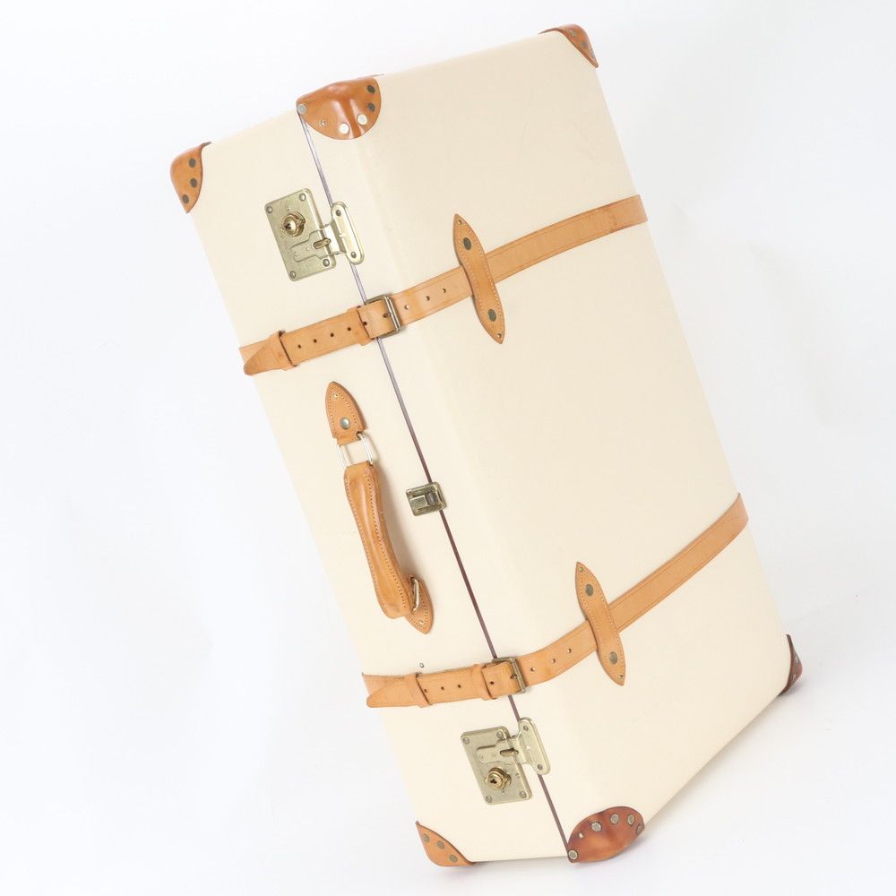 美品 グローブトロッター アップタウン サファリ ラージ ベージュ スーツケース トランク 出張 旅行 メンズ レディース UMM EB1-2【中古】