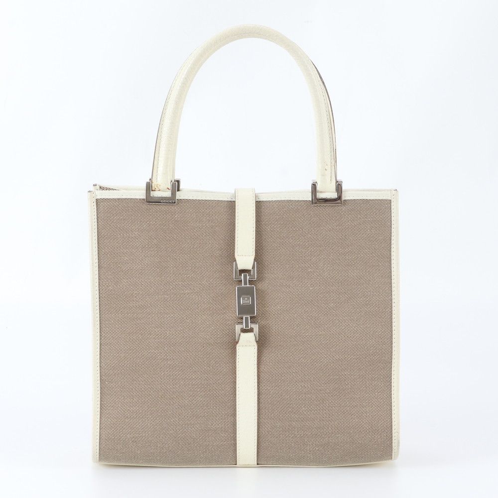 極美品 グッチ ジャッキー 002 1065 レザー トート バッグ 肩掛け ショルダー ハンド シルバー 金具 レディース WEE EB16-5【中古】