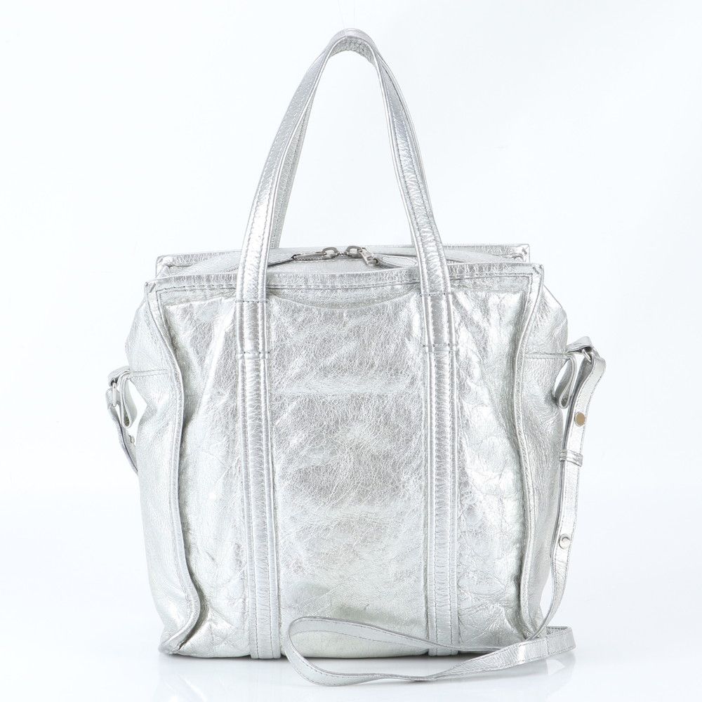 極美品 バレンシアガ バザール ショッパー 443096 レザー 2WAY