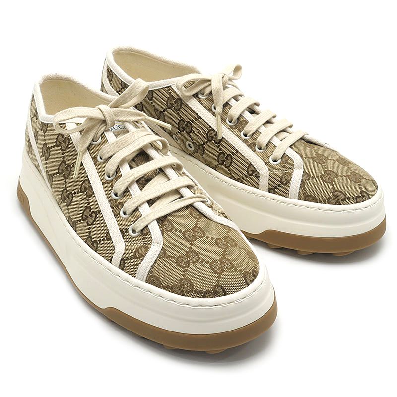 グッチ GUCCI ローカットスニーカー 745997 約28cm メンズ 箱付