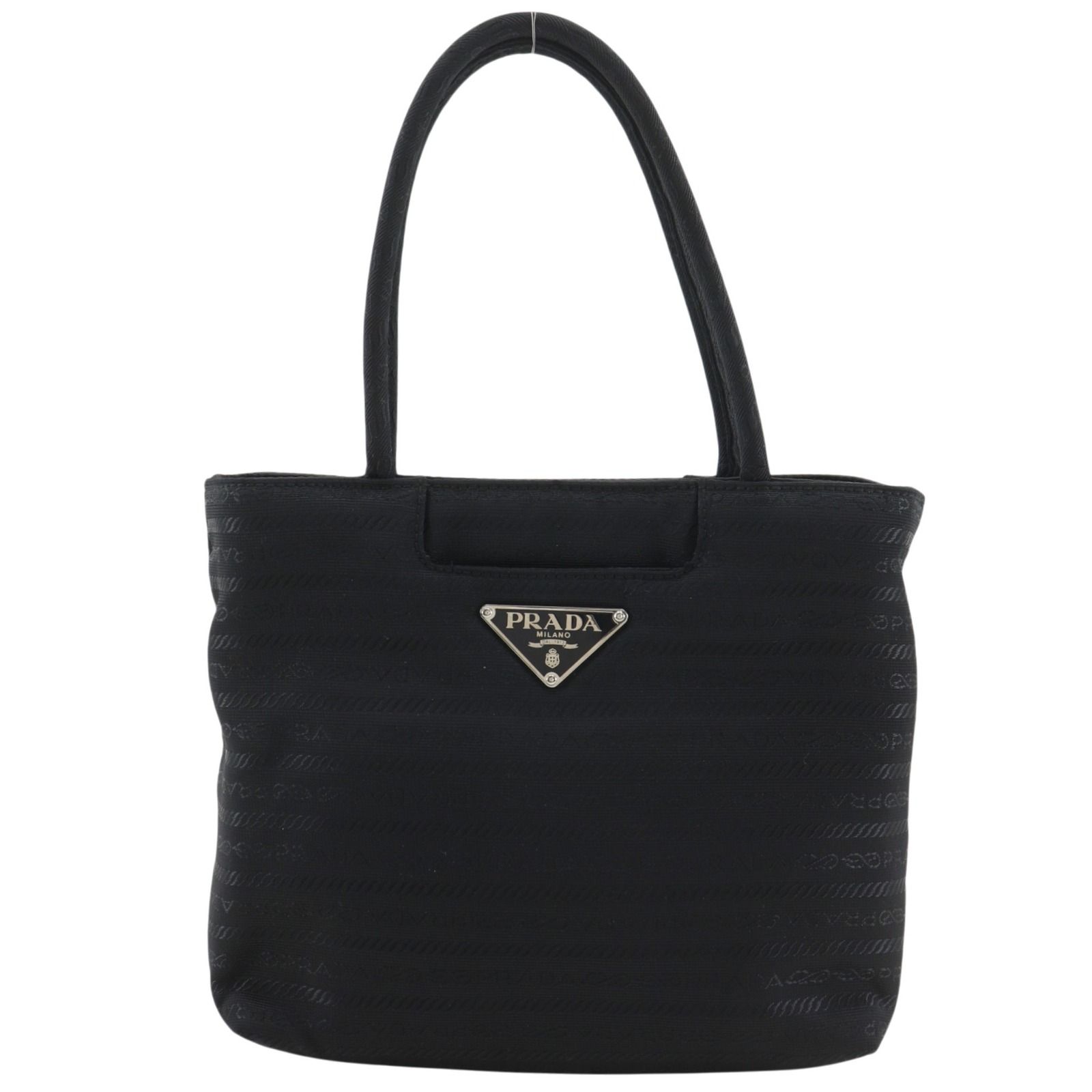 【PRADA】プラダ ロゴ ナイロン 黒 レディース ハンドバッグ