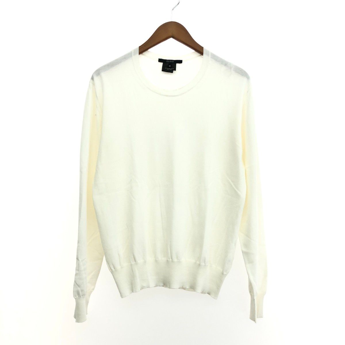 GUCCI グッチ クルーネックハイゲージニット サイズ:M GGパンチング 