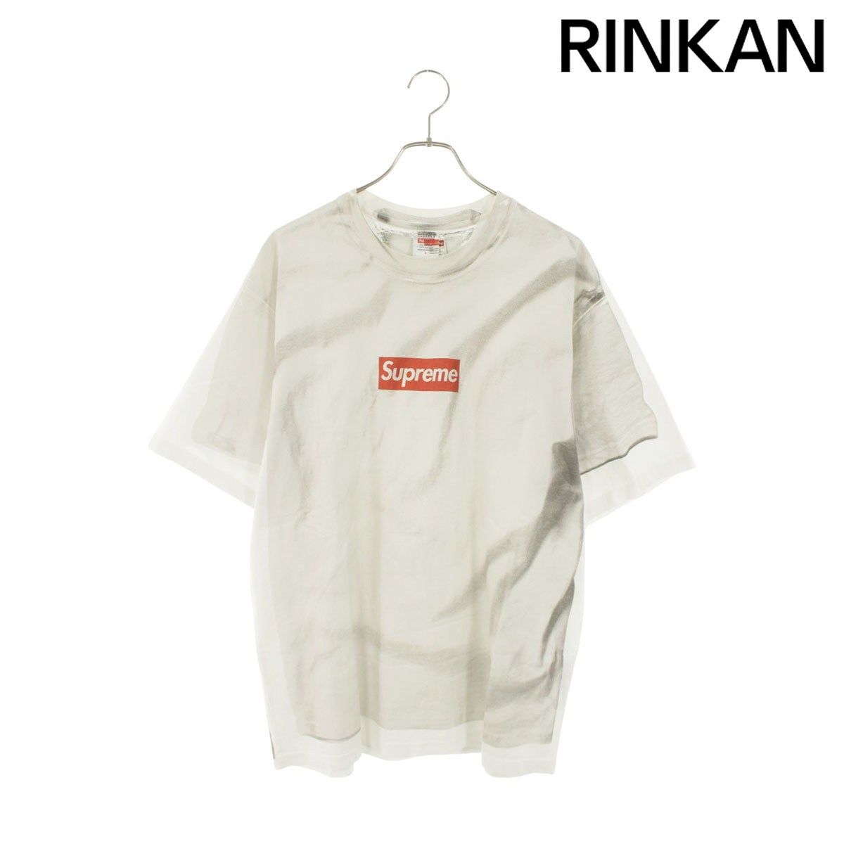 シュプリーム ×エムエムシックス MM6 Box Logo Tee 転写プリントボックスロゴTシャツ メンズ L