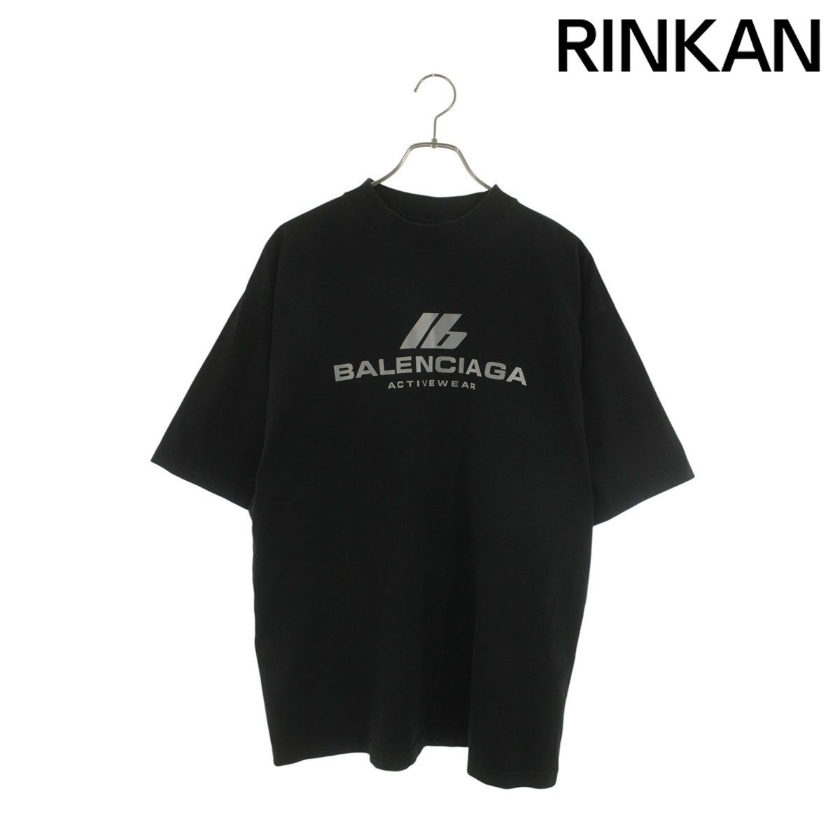 バレンシアガ 764235 TQVT9 アクティブロゴTシャツ メンズ M