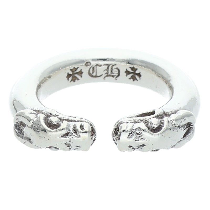 クロムハーツ DOUBLE DOG RING/ダブルドッグ シルバーリング メンズ 11