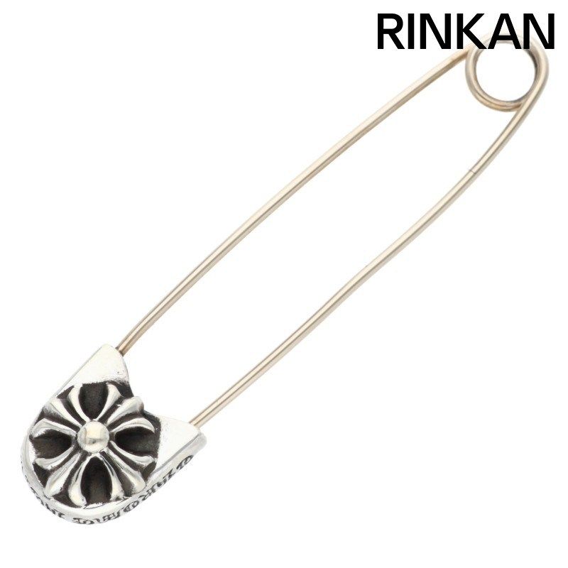 クロムハーツ SAFETY PIN LG/ラージセーフティピン シルバーネックレストップ メンズ ラージ