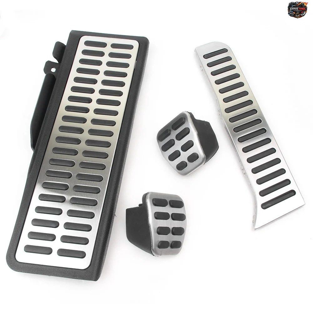 VWゴルフ5 6 MK6 2007-2012およびフォルクスワーゲンジェッタMK5 2009-2011用MTカーブレーキクラッチアクセルフットレストペダル4個セット