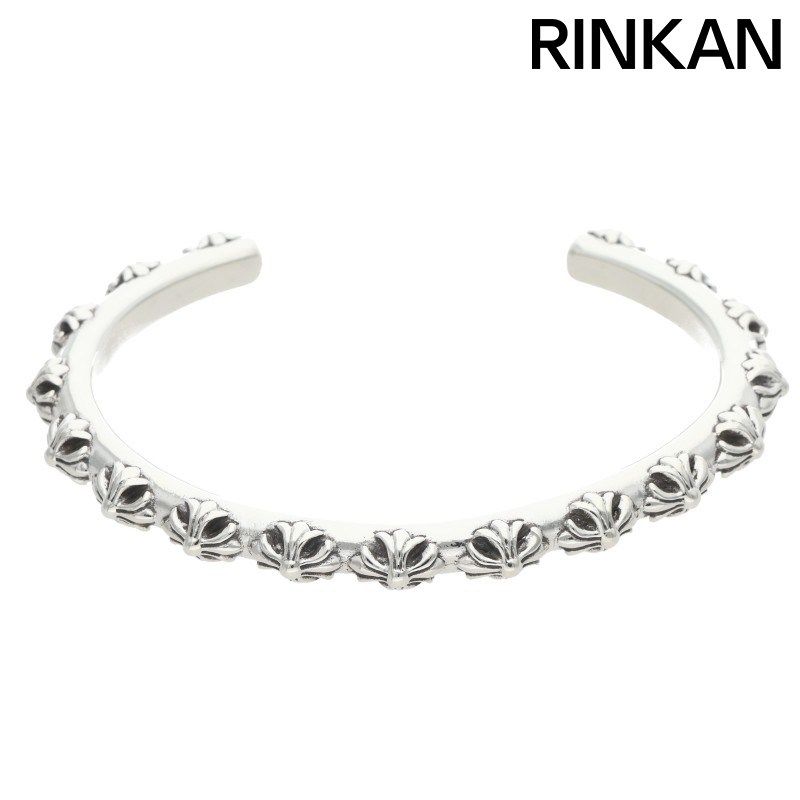 クロムハーツ BANGLE CROSS/クロスバンド シルバーブレスレット メンズ M