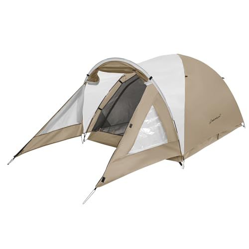 Clostnature テント 2人用 前室付き キャンプ テントドーム型 軽量 ダブルウォール 二重層構造 通気 防風 防水 コンパクト 簡単設営 3シーズン ツーリング デュオ アウトドア キャンプ用品 収納袋付きY f0e8ab43