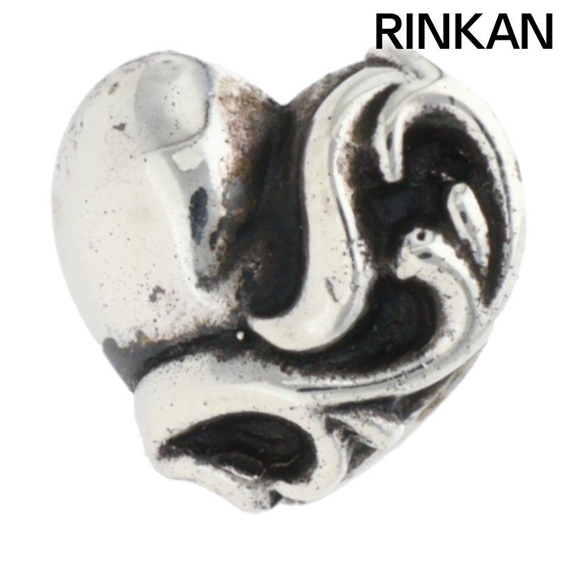 クロムハーツ STUD HEART/ハートスタッド シルバーピアス メンズ