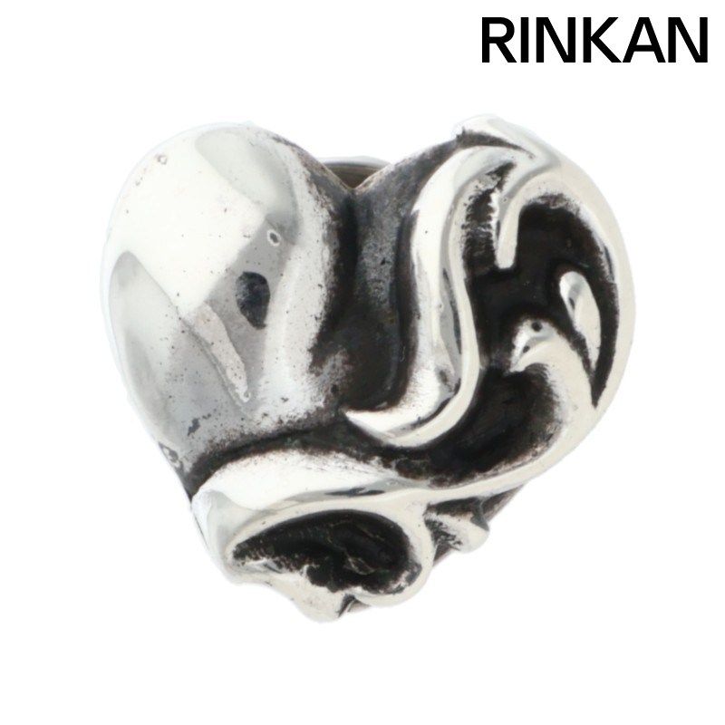 クロムハーツ STUD HEART/ハートスタッド シルバーピアス メンズ
