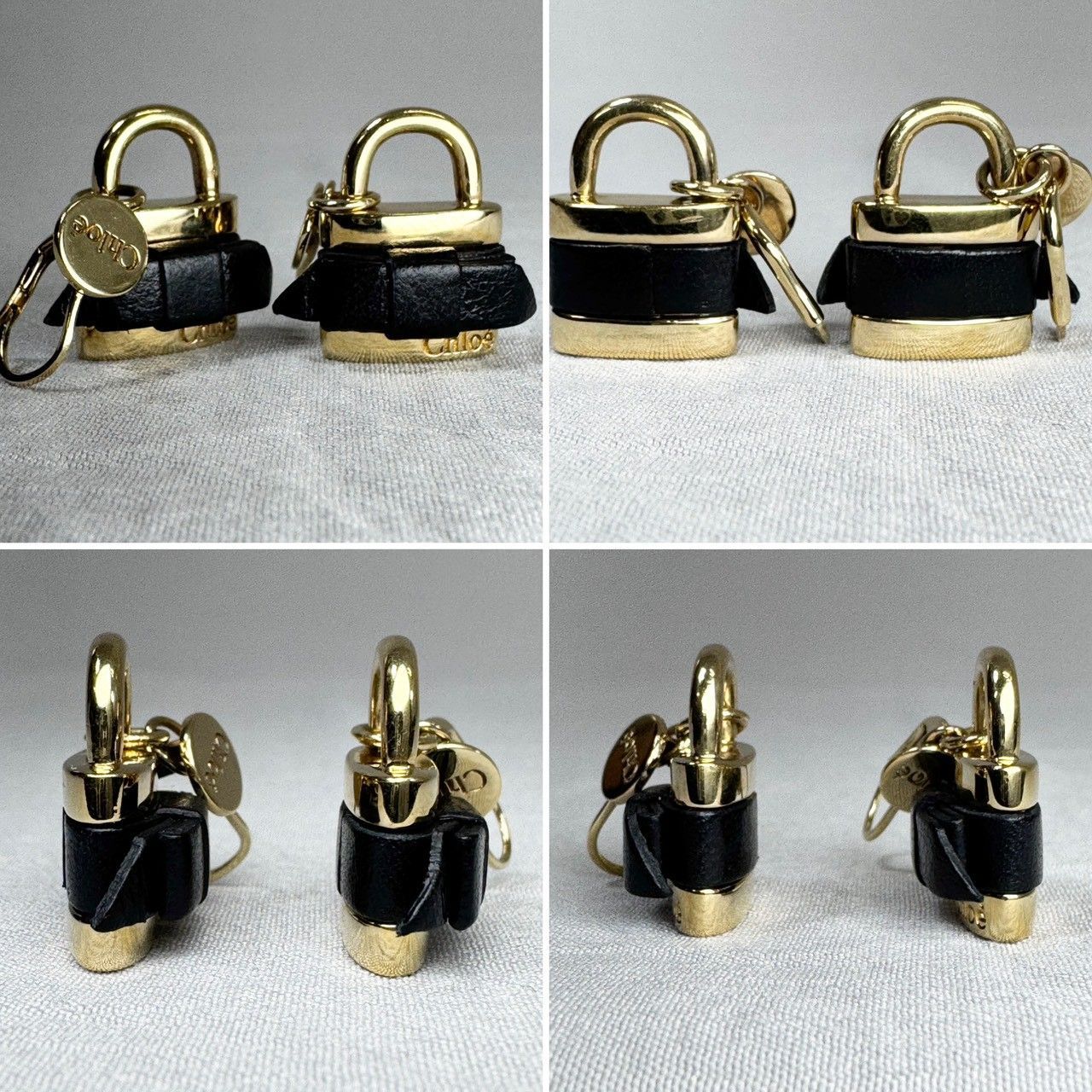 美品】Chloe クロエ パドロック フック ピアス ゴールド - メルカリ