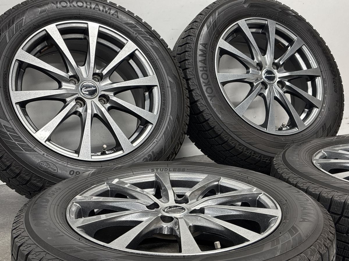 超美品★195/65R16　ライズ　ロッキー　レックス　アイスガードIG60　調整済み　エアー調整＆バランス調整済　即装着可能 美品】エクシーダー 16in 6J +45 PCD100 ヨコハマ アイスガード iG60