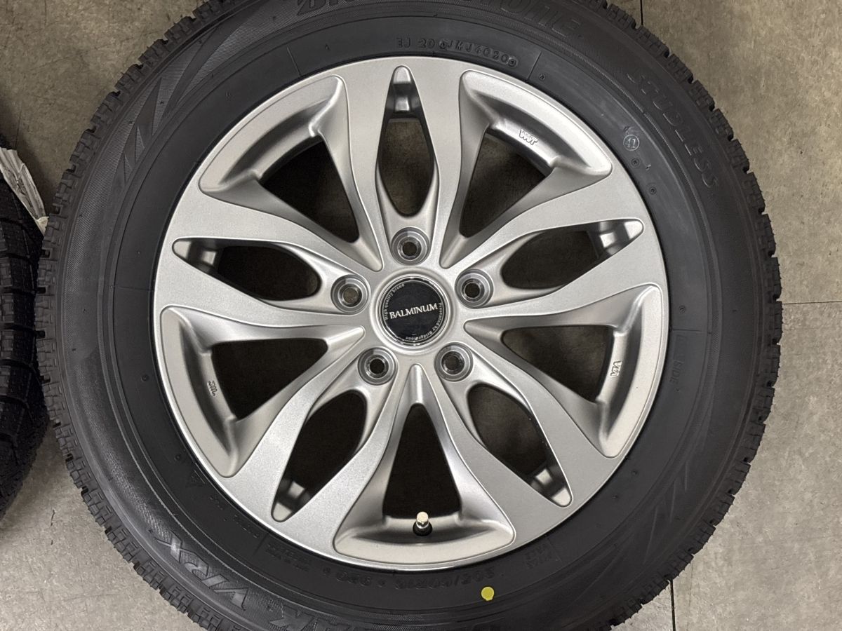 ブリザック VRX 205/60R16 6J +48 PCD114.3 ステップワゴン ノア VOXY マツダ３ アクセラ 美品】バルミナ 16in 6.5J +48 PCD114.3 ブリヂストン ブリザック VRX