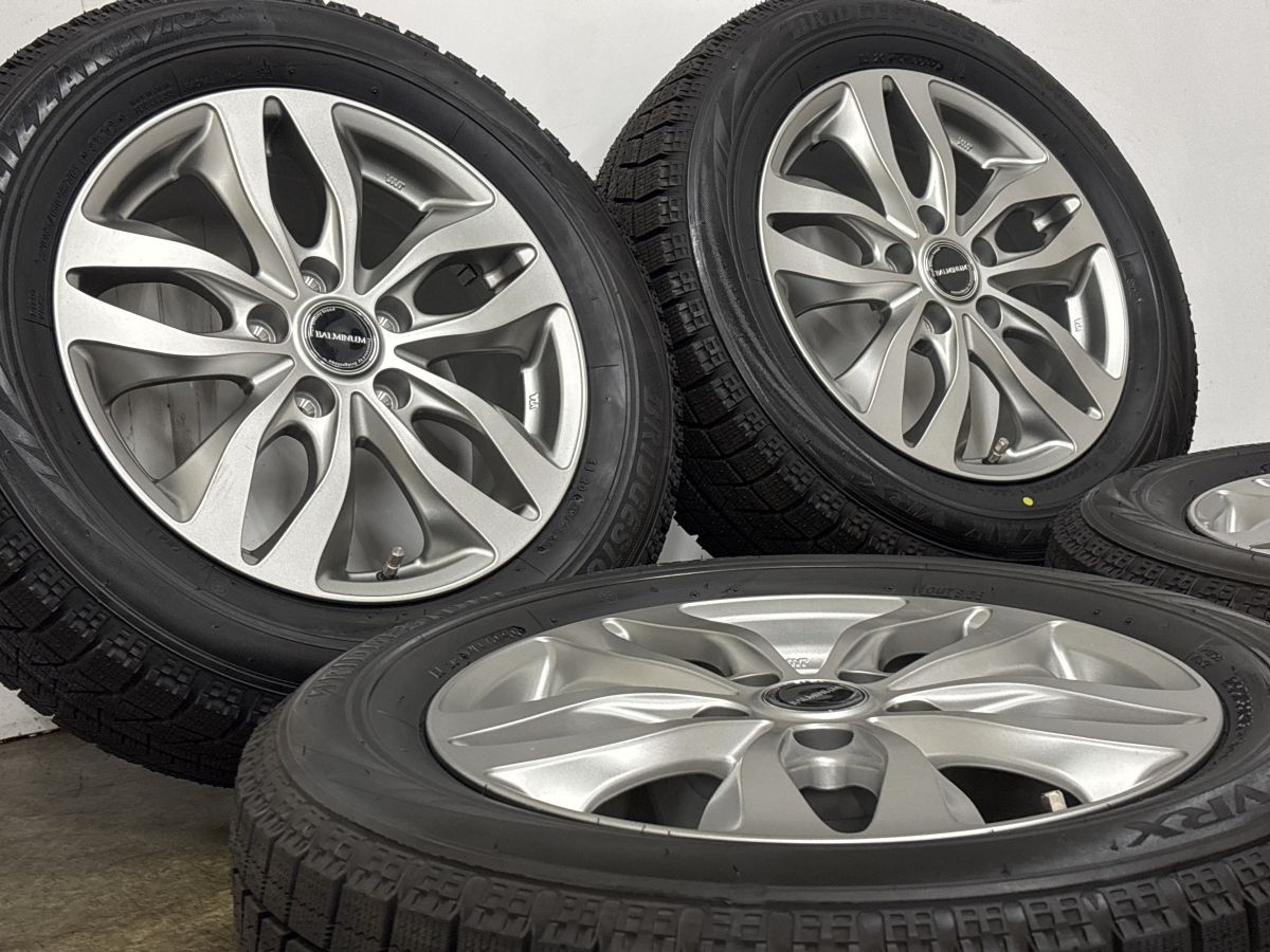 美品】バルミナ 16in 6.5J +48 PCD114.3 ブリヂストン ブリザック VRX 